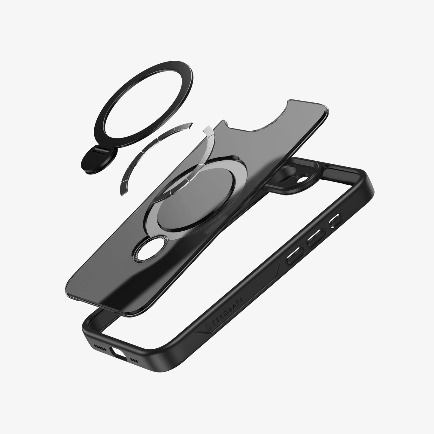 360° Rotating Bracket Frosted Phone Case - IntriCase