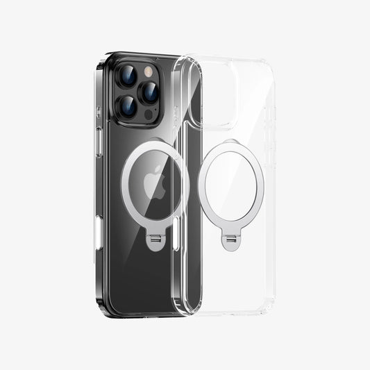 Transparent rotating bracket mobile phone case - IntriCase