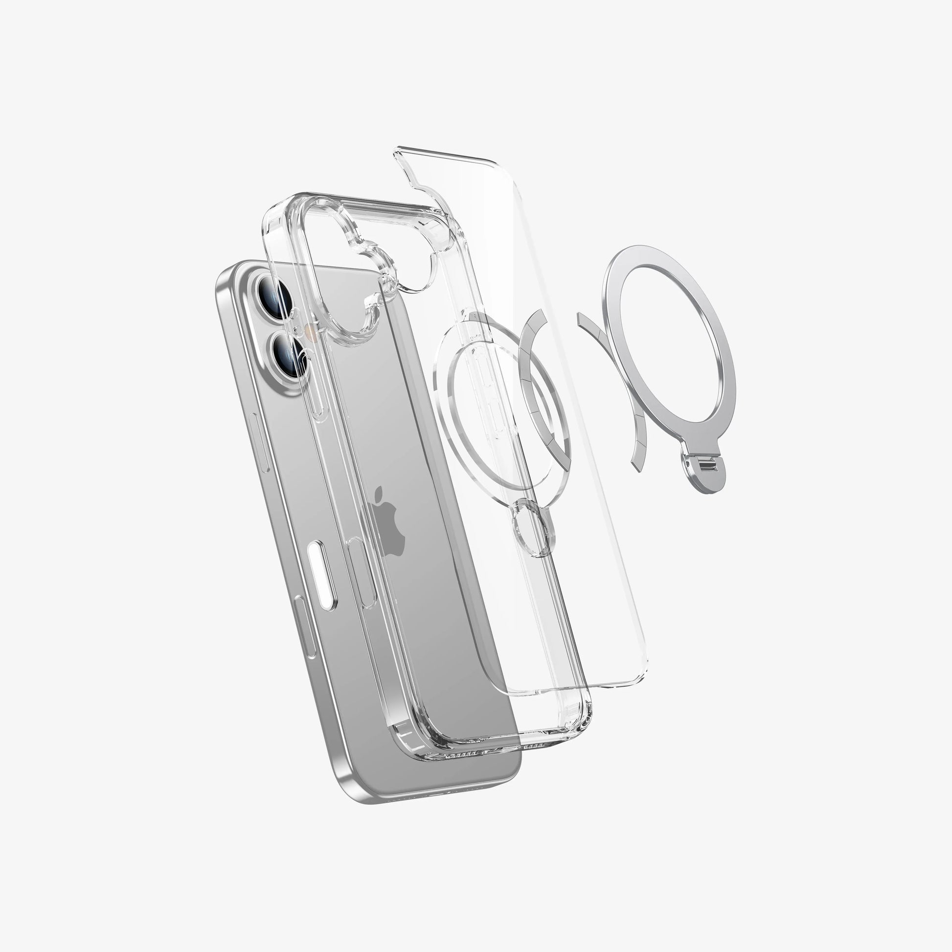 Transparent rotating bracket mobile phone case - IntriCase